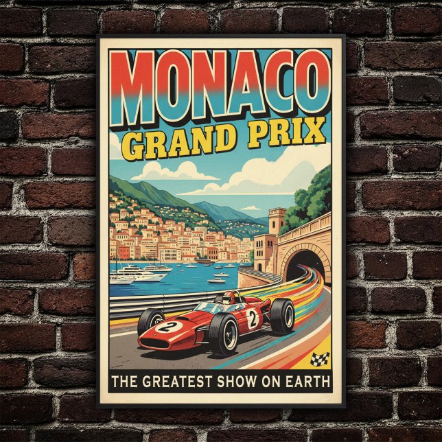 1966 Monaco Grand Prix Vintag Wall Poster (Von Creator hochgeladen)