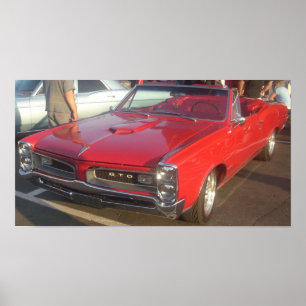 1966 Pontiac GTO Convertible Print Poster