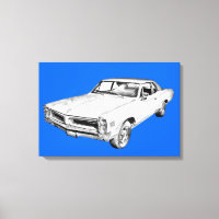 1966 Pontiac Lemans Car Illustration
