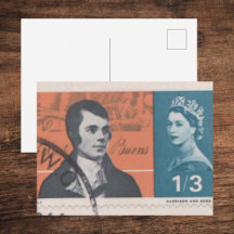 1966 Robert-Burns-Briefmarke | Antique Literary
