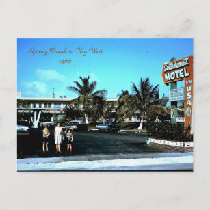1966 Southernmost Motel Key West, Spring Break ... Postkarte