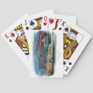 1967, 1968, 1969 classic camaros playing cards spielkarten