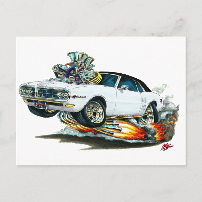 1967-68 Brandbird White-Black Top Postkarte (Vorderseite)