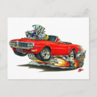 1967-68 Feuervogelrotes Cabrio