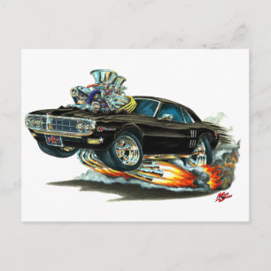 1967-68 Firebird Black Car Postkarte