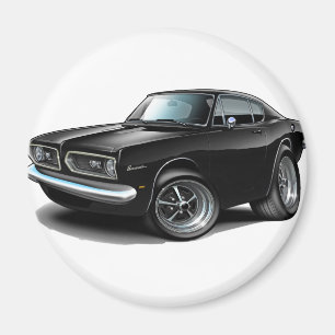1967-69 Barracuda Black Car Magnet