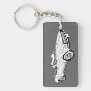 1967 Camaro Muscle Car Illustration Schlüsselanhänger