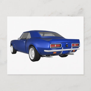 1967 Camaro SS: Blue Finish: 3D Model: Postkarte