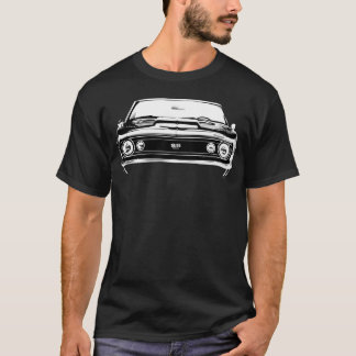 1967 Camaro Ss Front Grill View Silhouette Muscle  T-Shirt