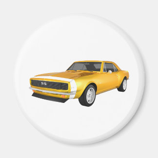 1967 Camaro SS: Gelbes Finish: 3D Modell: Magnet