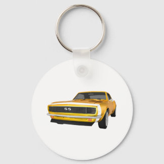 1967 Camaro SS: Gelbes Finish: 3D Modell: Schlüsselanhänger