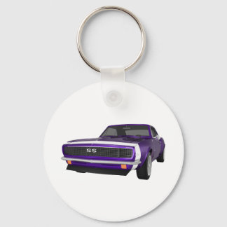 1967 Camaro SS: Lila Finish: 3D-Modell: Schlüsselanhänger