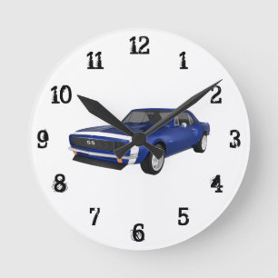 1967 Camaro SS: Wall Clock Runde Wanduhr