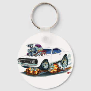 1967 Camaro SS White-Black Car Schlüsselanhänger