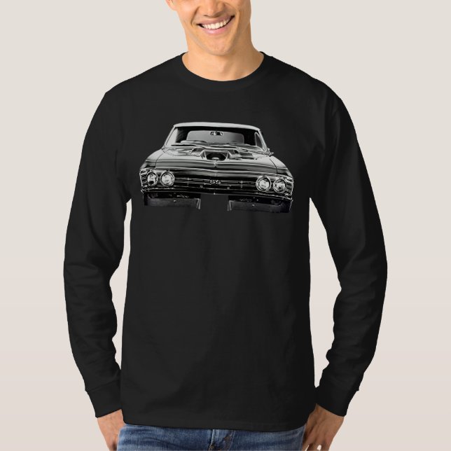 1967 Chevy Chevelle ss Front View Silhouette T-Shirt (Vorderseite)