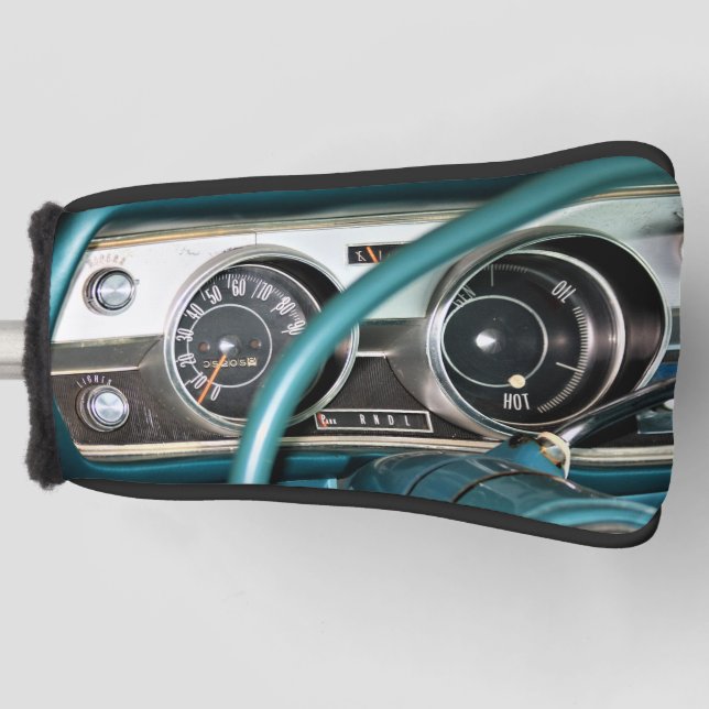 1967 Classic Car Dashboard Golf Head Cover Golf Headcover (Vorderseite)