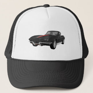 1967 Corvette Sports Car: Black Finish: Truckerkappe