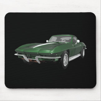 1967 Corvette Sports Car: Green Finish: Mousepad