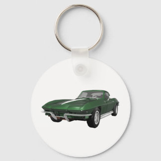 1967 Corvette Sports Car: Green Finish: Schlüsselanhänger