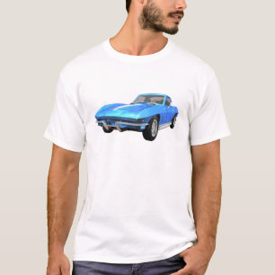 1967 Corvette Sportwagen: Blau: T-Shirt