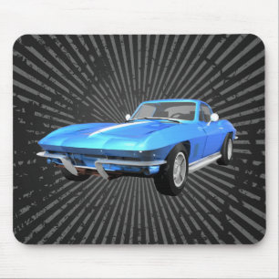 1967 Corvette Sportwagen: Blauer Finish:Mousepad Mousepad