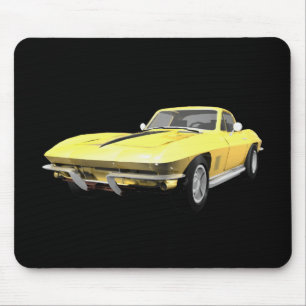 1967 Corvette Sportwagen: Gelbfisch Mousepad