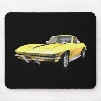 1967 Corvette Sportwagen: Gelbfisch Mousepad