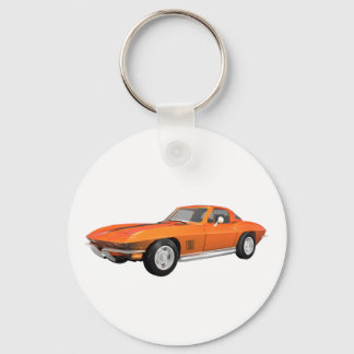 1967 Corvette Sportwagen: Orange Finish Schlüsselanhänger