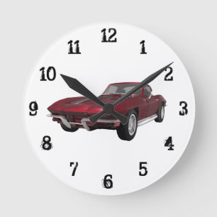 1967 Corvette: Wall Clock Runde Wanduhr