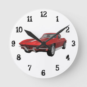 1967 Corvette: Wall Clock Runde Wanduhr