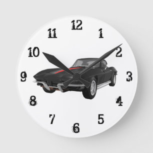 1967 Corvette: Wall Clock Runde Wanduhr