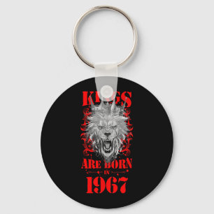 1967 Löwe Geboren König Krone Geburtstagszitat Schlüsselanhänger