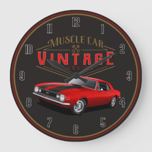 1967 Muscle Car Vintage Classics Große Uhr