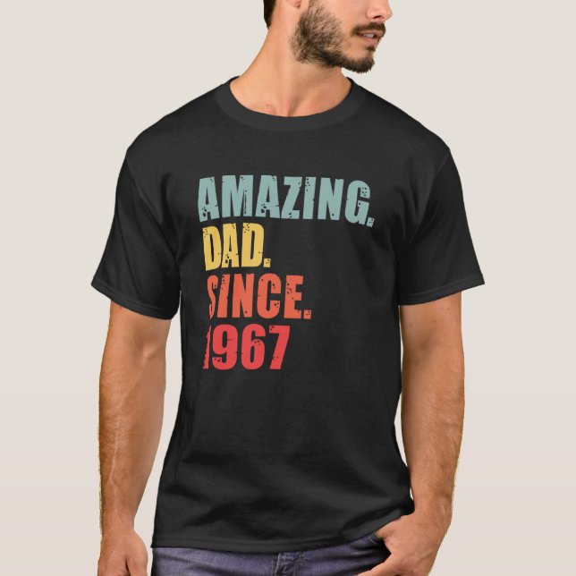 1967 Phantastischer Vater seit 1967 T-Shirt (Vorderseite)