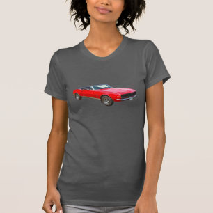 1967 roter Cabrio Camaro Muscle Car T-Shirt