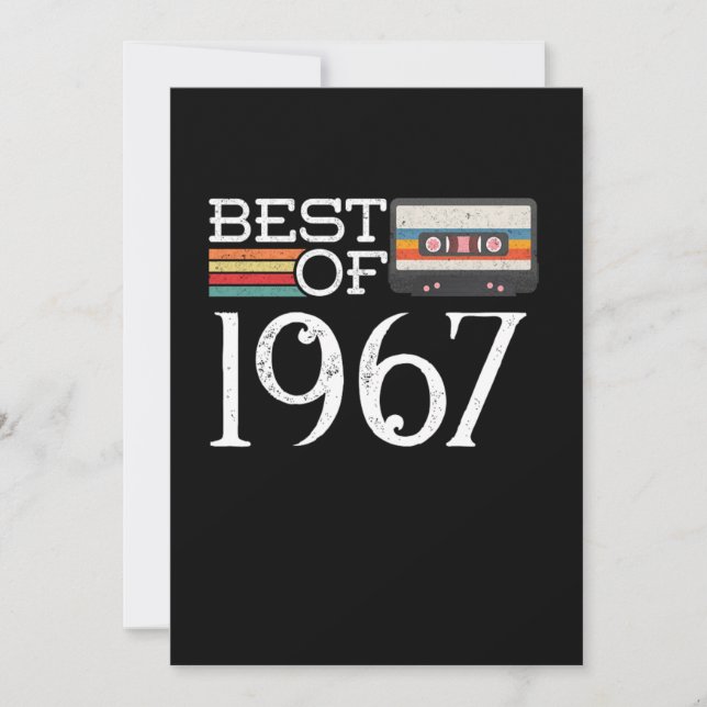1967 Vintage 53. Geburtstagsjubiläumsgeschenk Einladung (Vorderseite)