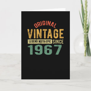 1967 Vintage Geburtstag Karte