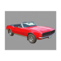 1967er roter Cabrio Camaro Muscle Car