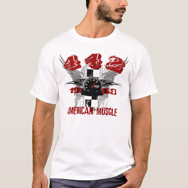 1968 442 Grafik T T-Shirt (Vorderseite)