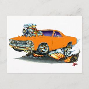 1968-69 El Camino Orange Truck Postkarte