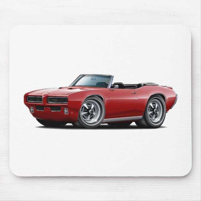 1968-69 GTO kastanienbraunes Kabriolett Mousepad (Vorne)