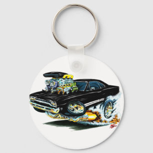 1968-69 Plymouth GTX Black Car Schlüsselanhänger