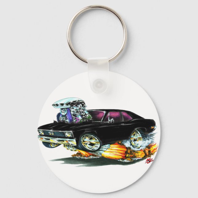 1968-70 Nova Black Car Schlüsselanhänger (Vorderseite)