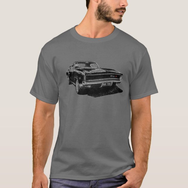 1968 Bullitt Charger RDR 838 T-Shirt (Vorderseite)