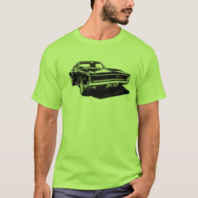 1968 Bullitt Charger RDR 838 T-Shirt (Vorderseite)