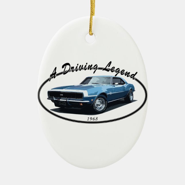 1968 CAMARO SS SCHWARZES KERAMIKORNAMENT (Vorne)