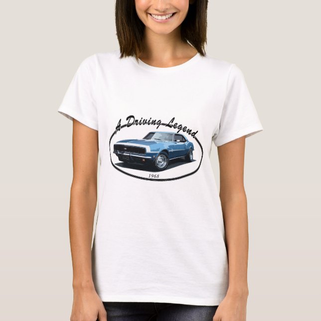 1968 CAMARO SS SCHWARZES T-Shirt (Vorderseite)