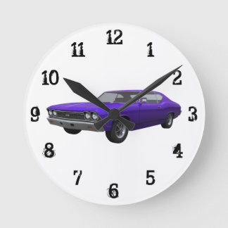 1968 Chevelle SS: Wall Clock Runde Wanduhr