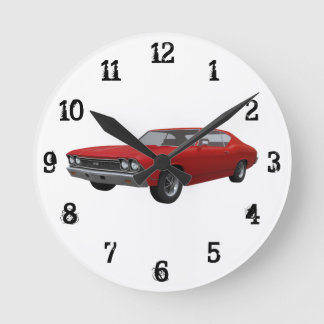 1968 Chevelle SS: Wall Clock Runde Wanduhr