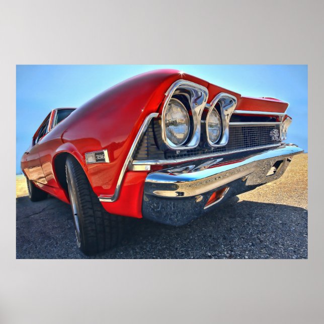 1968 Chevrolet Chevelle SS 396 Poster (Vorne)